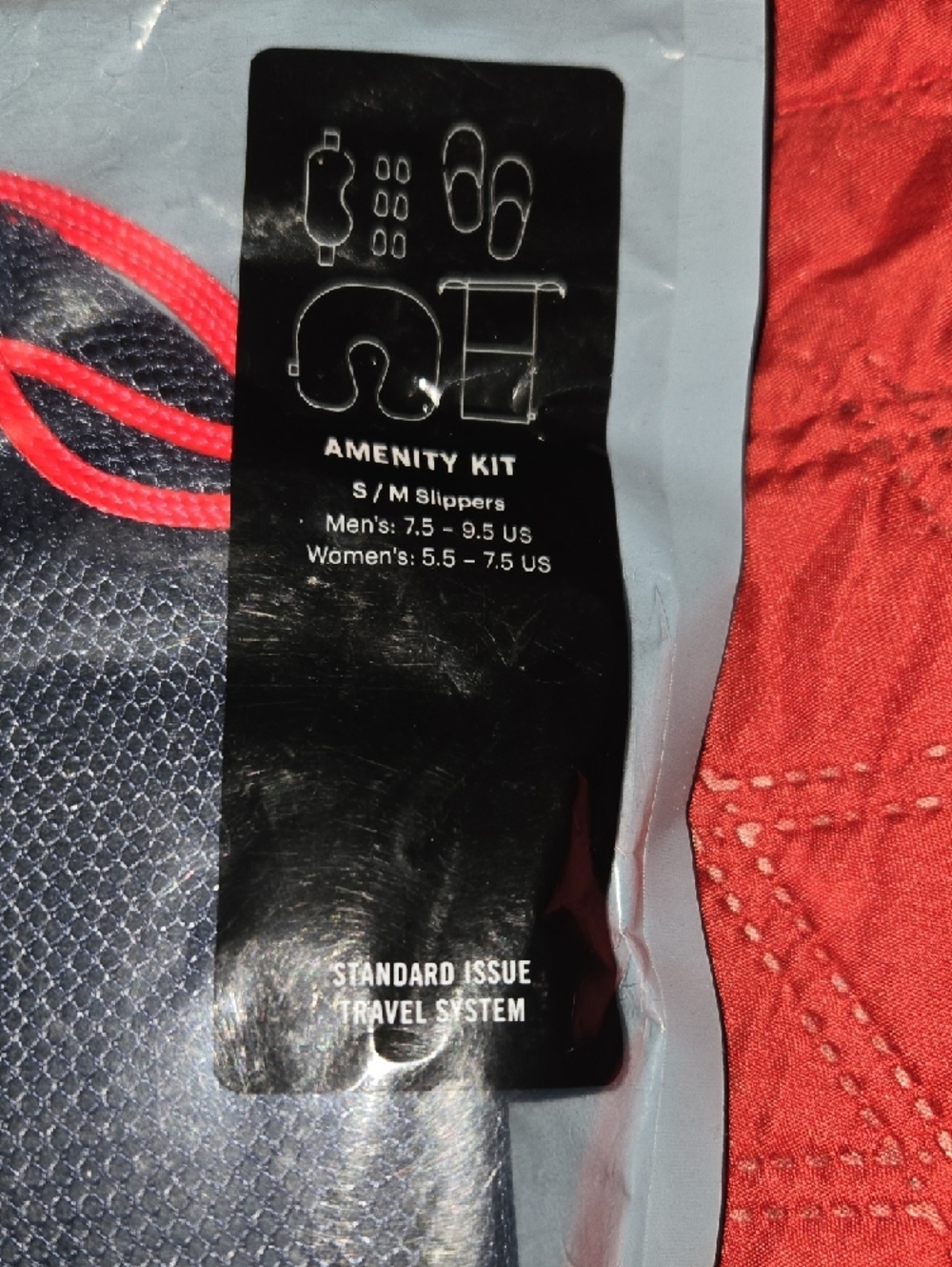 Herschel Supply Co. Standard Issue Navy and Red Travel Amenity Kit - Picture 2 of 4
